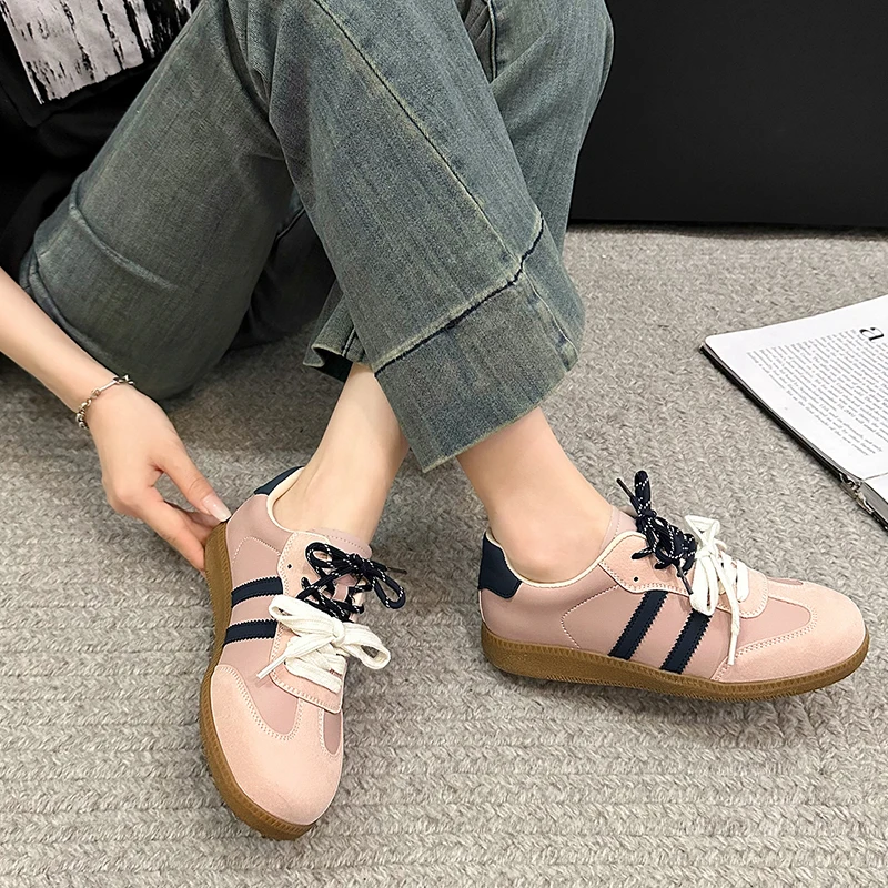 2024 Women Genuine Leather Sneakers Round Toe Flats Mixed Colors Sewing Ladies Fashion Lace-up Shoes Spring Autumn Grey White
2024 Women Genuine Leather Sneakers Round Toe Flats Mixed Colors Sewing Ladies Fashion Lace-up Shoes Spring Autumn Grey White