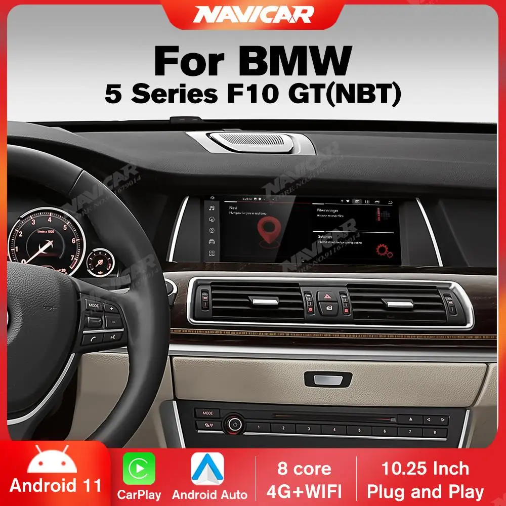 Автомагнитола NAVICAR Carplay 10,25 дюймов для BMW 5 серии F10 GT 2013-2017 NBT система 1920*720P мультимедийный плеер GPS 4G Android авто
Автомагнитола NAVICAR Carplay 10,25 дюймов для BMW 5 серии F10 GT 2013-2017 NBT система 1920*720P мультимедийный плеер GPS 4G Android авто