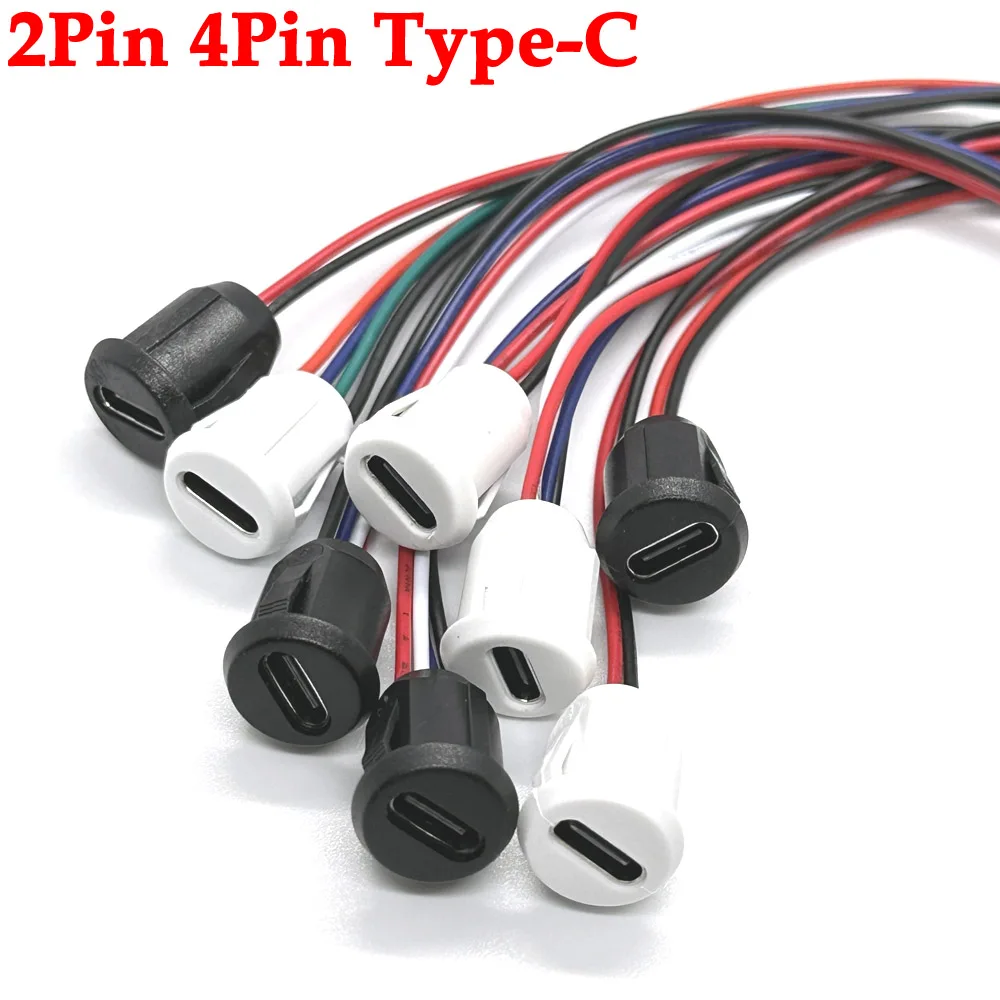 Press Type 2P 4Pin USB Connector Type-C Waterproof with PH 2.0 Female Socket High Current Fast Charging jack port With data pin
Press Type 2P 4Pin USB Connector Type-C Waterproof with PH 2.0 Female Socket High Current Fast Charging jack port With data pin