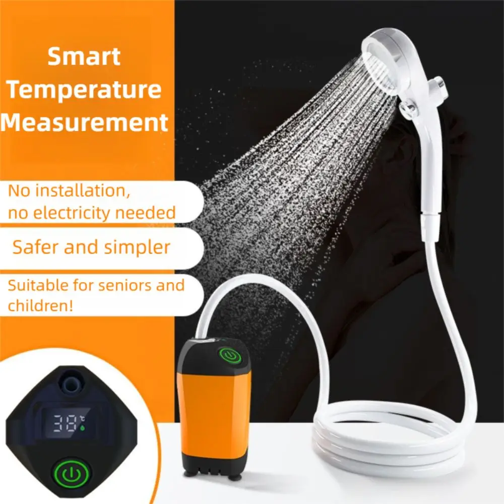 Temperature & Battery Digital Display Portable Camping Shower IPX7 Waterproof Rechargeable Outdoor Bathing Supplies Lightweight
Temperature & Battery Digital Display Portable Camping Shower IPX7 Waterproof Rechargeable Outdoor Bathing Supplies Lightweight