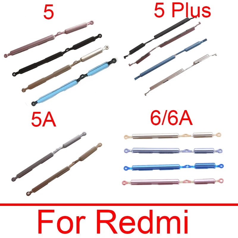 on/off Power Button + Volume Side Key For Xiaomi Redmi 5 5Plus 5A 6 6A Power Volume Up Down Button SideKey Replacement Parts
on/off Power Button + Volume Side Key For Xiaomi Redmi 5 5Plus 5A 6 6A Power Volume Up Down Button SideKey Replacement Parts