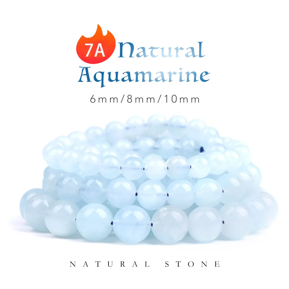 Blue gemstone beads for DIY bracelets, necklaces, pendants, jewelry making, and accessories, natural aquamarine round beads
Blue gemstone beads for DIY bracelets, necklaces, pendants, jewelry making, and accessories, natural aquamarine round beads