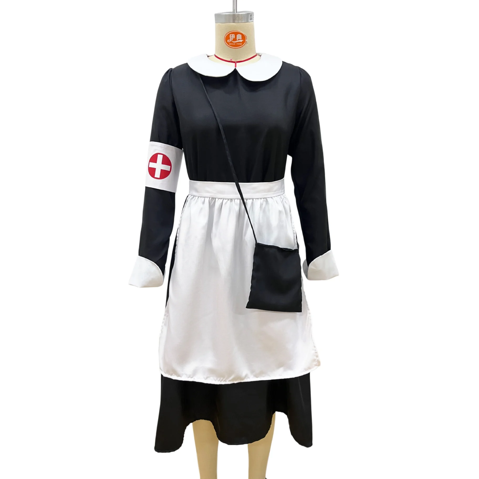 Women Nurse Cosplay Costume Set Classic Black White Nurse Outfit Halloween Carnival Stage Performance Uniform
Women Nurse Cosplay Costume Set Classic Black White Nurse Outfit Halloween Carnival Stage Performance Uniform