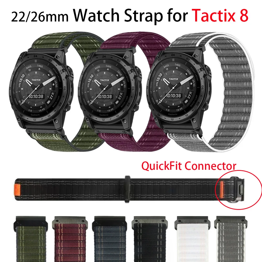 Для Garmin Tactix 8 7 QuickFit сменный ремешок для часов с волнистым узором, нейлоновый ремешок на липучке 22 мм 26 мм, ремешок для часов подходит для Fenix 8 7
Для Garmin Tactix 8 7 QuickFit сменный ремешок для часов с волнистым узором, нейлоновый ремешок на липучке 22 мм 26 мм, ремешок для часов подходит для Fenix 8 7