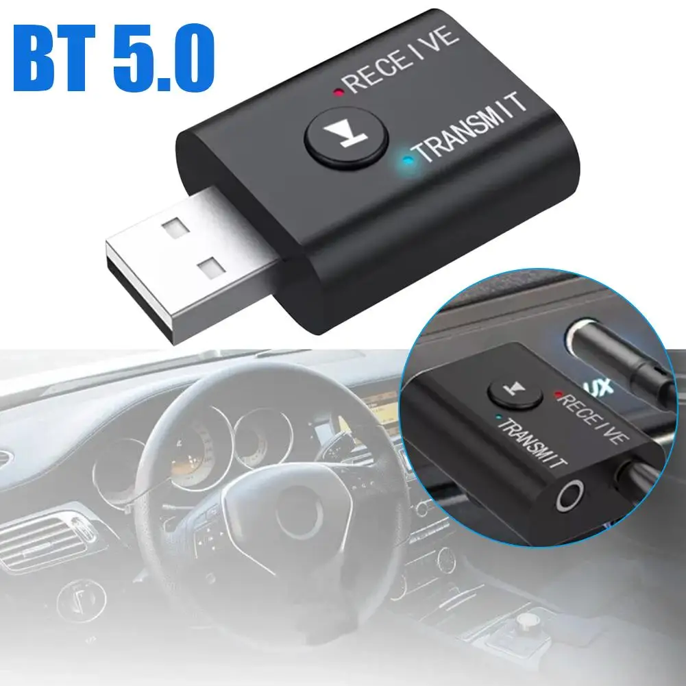 USB 5.0 Bluetooth Audio Receiver Transmitter Adapter AUX 3.5mm Audio 2 IN 1 Wireless Transmitter TR6 For Home Car Music Sys V5C2
USB 5.0 Bluetooth Audio Receiver Transmitter Adapter AUX 3.5mm Audio 2 IN 1 Wireless Transmitter TR6 For Home Car Music Sys V5C2