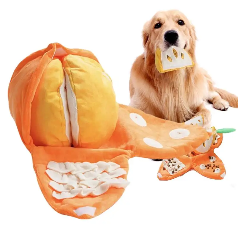 Dog Sniffing Mat Peel And Orange Snuffle Toy Plush Interactive Squeaky Feeder Puzzle With Crumpled Paper For Large Medium Breed
Dog Sniffing Mat Peel And Orange Snuffle Toy Plush Interactive Squeaky Feeder Puzzle With Crumpled Paper For Large Medium Breed