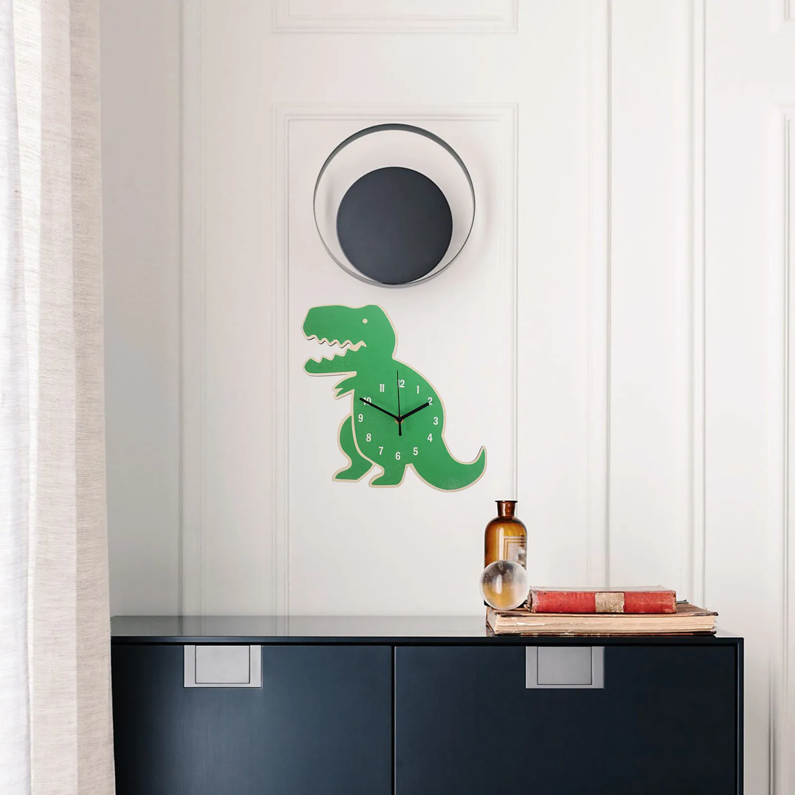 Dinosaur Wall Clock Silent Room Decor Cartoon Image Green Basswood Non Ticking Bedroom Living Room Student Clock
Dinosaur Wall Clock Silent Room Decor Cartoon Image Green Basswood Non Ticking Bedroom Living Room Student Clock