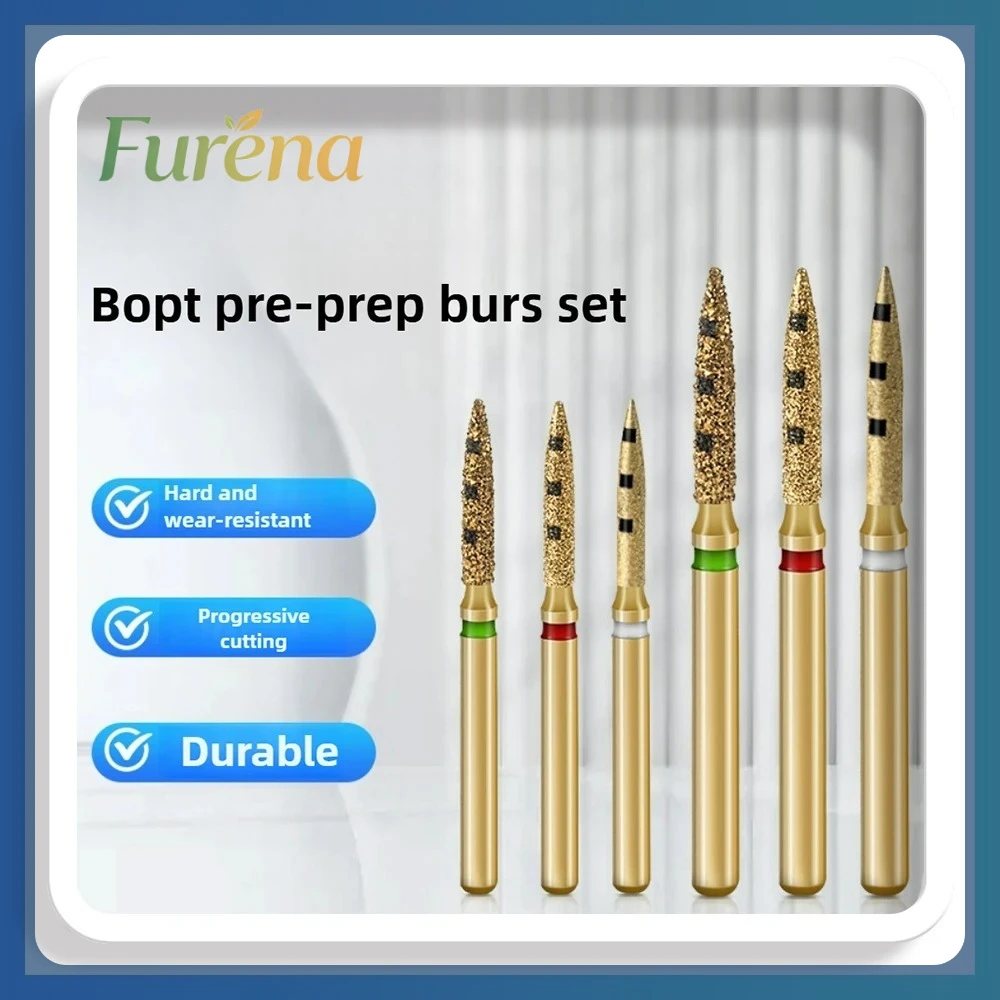 Complete Crown Prep Kit – 6pcs Diamond & Carbide Burs, Vertical Needle Design for Efficient Full Crown Preparation
Complete Crown Prep Kit – 6pcs Diamond & Carbide Burs, Vertical Needle Design for Efficient Full Crown Preparation