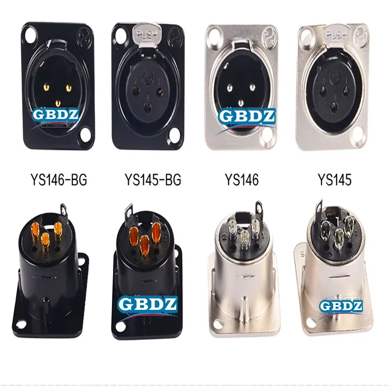 3 Core XLRr Male Female Socket Gold/ Tin Plating RC3FDL Socket D-Type Power Amplifier Module YS145 Audio Interface Adapte
3 Core XLRr Male Female Socket Gold/ Tin Plating RC3FDL Socket D-Type Power Amplifier Module YS145 Audio Interface Adapte