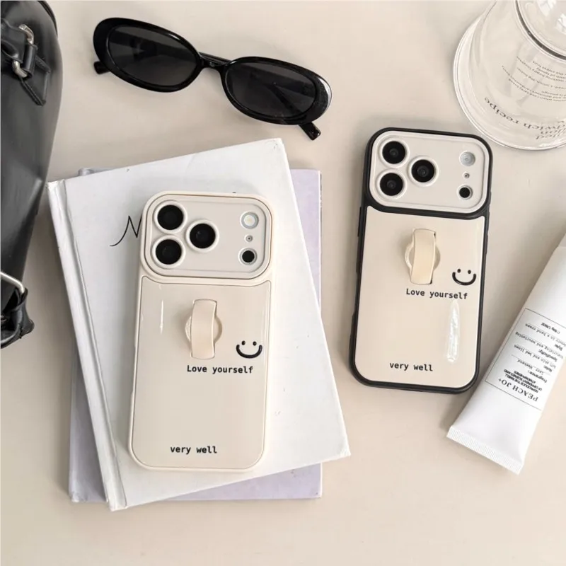 Korean Ins Style Smile Letter Phone Case with Hidden Ring Stand for iPhone 13 14 15 16 17 Pro Max Minimalist Cute Soft Cover
Korean Ins Style Smile Letter Phone Case with Hidden Ring Stand for iPhone 13 14 15 16 17 Pro Max Minimalist Cute Soft Cover