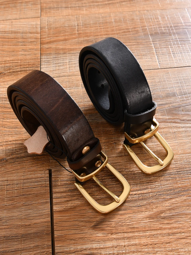 Thickened Metal Buckle Leather Belt for Men Casual Style Top Layer Cowhide Vintage Waist Belt Fashionable And Stylish
Thickened Metal Buckle Leather Belt for Men Casual Style Top Layer Cowhide Vintage Waist Belt Fashionable And Stylish