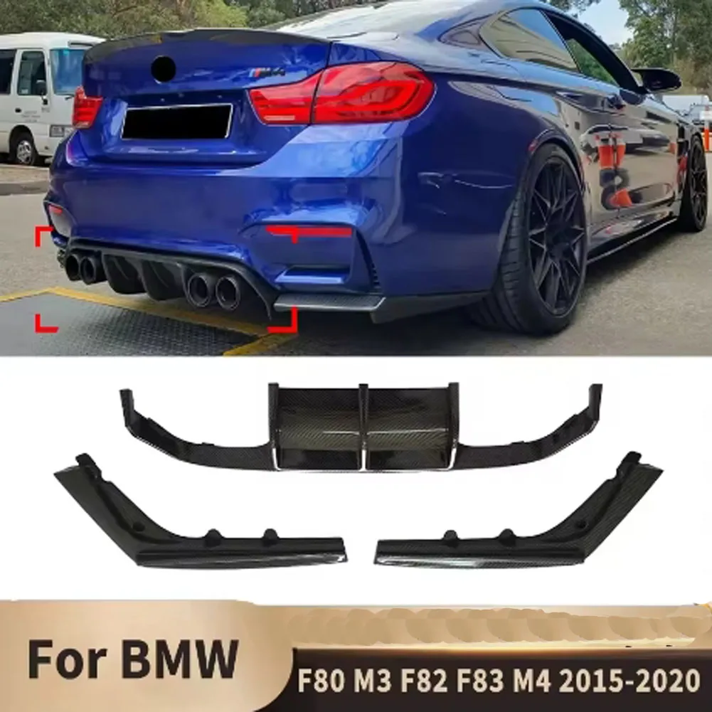 Car Rear Diffuser Bumper Corner Spoiler Splitter Rear Lip Protector Guard For BMW F80 M3 F82 F83 M4 2015-2020 Carbon Fiber Look
Car Rear Diffuser Bumper Corner Spoiler Splitter Rear Lip Protector Guard For BMW F80 M3 F82 F83 M4 2015-2020 Carbon Fiber Look