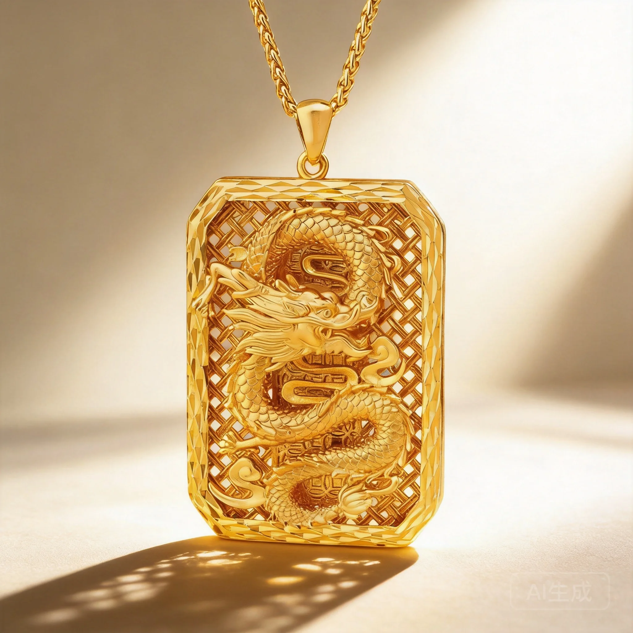 Men's Alluvial Gold Dragon Tag Pendant 2026 New Chinese Style Hollow Out 3D Dragon Pattern For Daily Wear Fashion Jewelry Gift
Men's Alluvial Gold Dragon Tag Pendant 2026 New Chinese Style Hollow Out 3D Dragon Pattern For Daily Wear Fashion Jewelry Gift