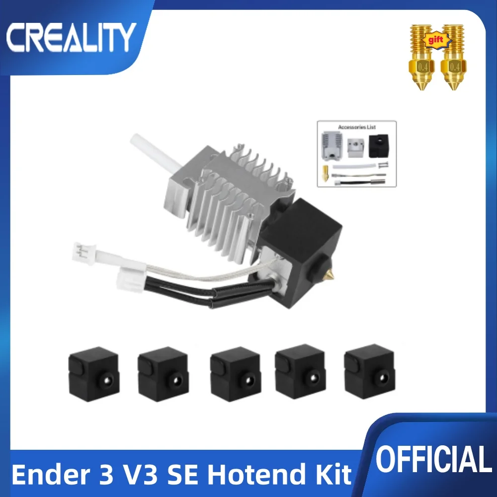 Creality Ender 3 V3 SE Hotend Kit, Ender 3 V3 SE Extruder Hotend 260℃ High-Temperature Resistance Hotend Heater Block
Creality Ender 3 V3 SE Hotend Kit, Ender 3 V3 SE Extruder Hotend 260℃ High-Temperature Resistance Hotend Heater Block