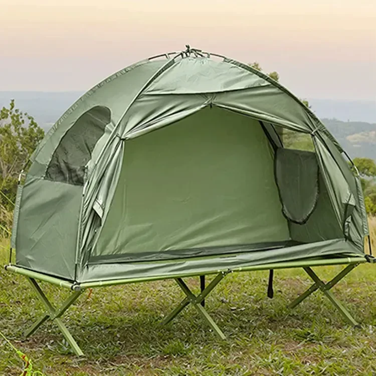 New Arrival 1-2 Persons Waterproof Off Ground Tent Outdoor Tents Hiking Camping Bed Tent Cot
New Arrival 1-2 Persons Waterproof Off Ground Tent Outdoor Tents Hiking Camping Bed Tent Cot