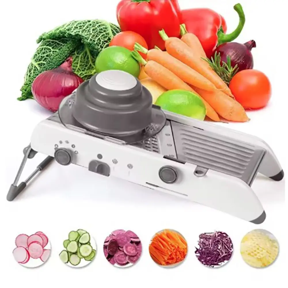 Household Adjustable Vegetable Cutter Efficient Manual Vegetable Shredder with Hand Guard Non-slip Base Vegetable Slicer Potato
Household Adjustable Vegetable Cutter Efficient Manual Vegetable Shredder with Hand Guard Non-slip Base Vegetable Slicer Potato