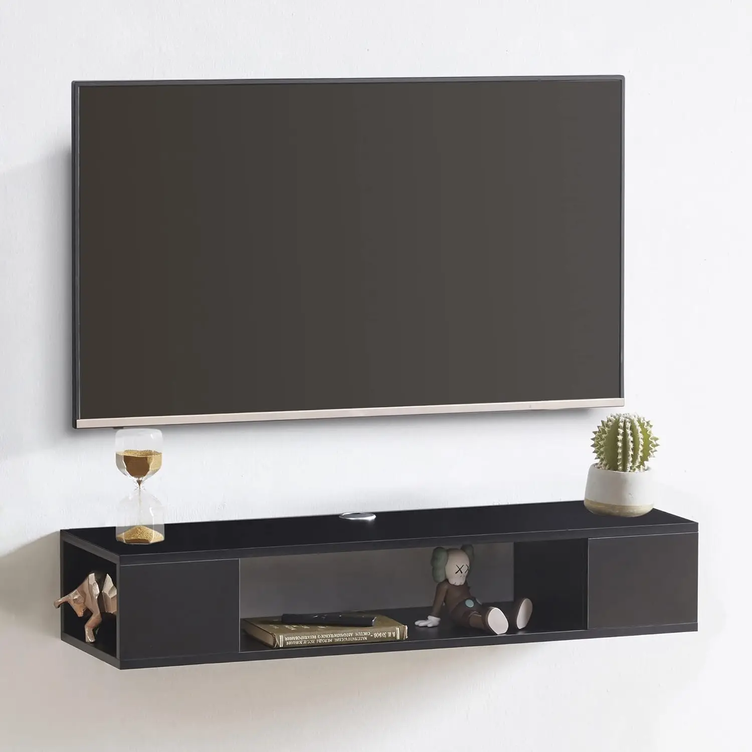 Floating TV Stand, Wall Mounted Entertainment Center and Cabinet Shelf, Console for DVD Player,for Bedroom, Living Room (Black)
Floating TV Stand, Wall Mounted Entertainment Center and Cabinet Shelf, Console for DVD Player,for Bedroom, Living Room (Black)