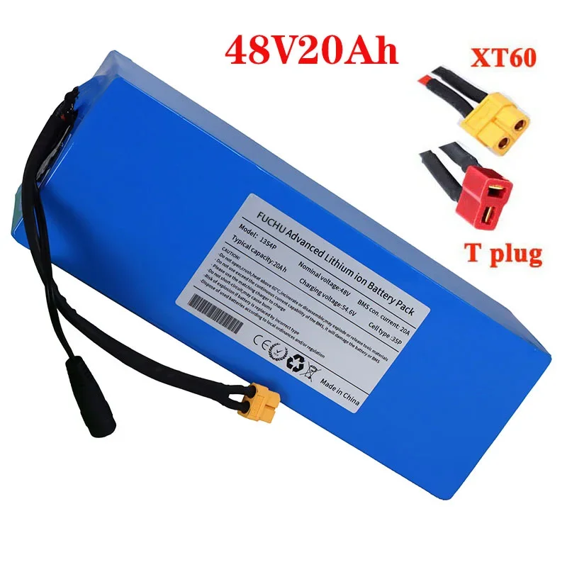 48v 20ah 18650 battery electric scoote bike 54.6v 18650 lithium battery 13s4p XT60 Plug Built in 30A BMS Lithium Battery Pack
48v 20ah 18650 battery electric scoote bike 54.6v 18650 lithium battery 13s4p XT60 Plug Built in 30A BMS Lithium Battery Pack