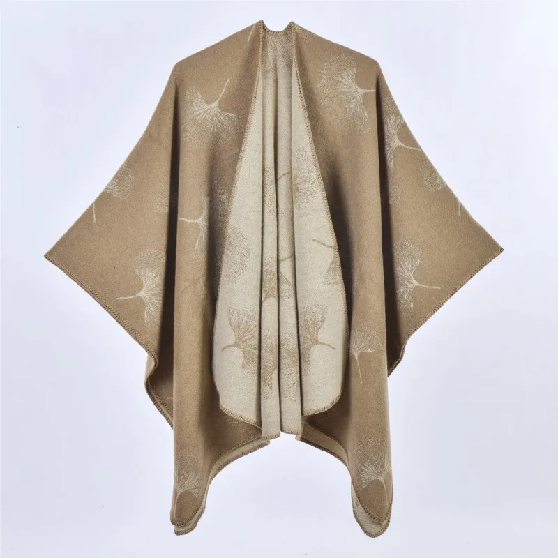 Women's Fashionable Silver Maple Leaf Pattern Shawl Western Style Travel Photography Outerwear Winter Warm Wool Blend Scarf
Women's Fashionable Silver Maple Leaf Pattern Shawl Western Style Travel Photography Outerwear Winter Warm Wool Blend Scarf