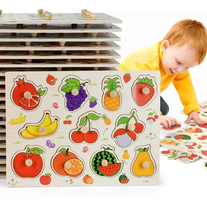 Montessori Wooden Puzzles Hand Grab Boards Toys Tangram Jigsaw Baby Educational Toys Cartoon Vehicle Animals Fruits 3D Puzzles
Montessori Wooden Puzzles Hand Grab Boards Toys Tangram Jigsaw Baby Educational Toys Cartoon Vehicle Animals Fruits 3D Puzzles