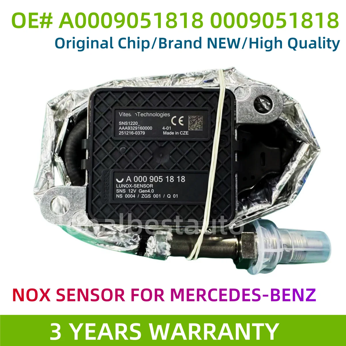 Высококачественный датчик оксида азота (NOx) NGK для Mercedes-Benz (A0009051818)
Высококачественный датчик оксида азота (NOx) NGK для Mercedes-Benz (A0009051818)
