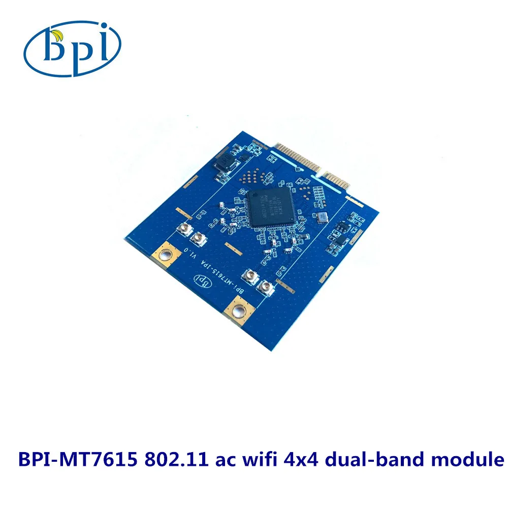 BPI-MT7615 802.11 AC Wi-Fi 4x4 Двухдиапазонный модуль на базе микросхем MTK, поддержка R2 и R64
BPI-MT7615 802.11 AC Wi-Fi 4x4 Двухдиапазонный модуль на базе микросхем MTK, поддержка R2 и R64
