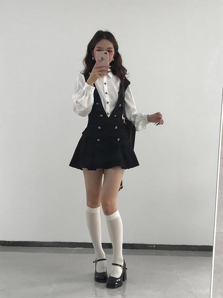 Женский комплект для похудения College Sle, белый комплект с двойной пуговицей, осенний костюм из двух предметов Faion, повседневная деловая женская одежда
Женский комплект для похудения College Sle, белый комплект с двойной пуговицей, осенний костюм из двух предметов Faion, повседневная деловая женская одежда