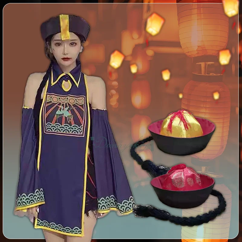 2025 New Zombie Suit Chinese Style Blue Black Suit Qing Dynasty Hat Sexy Clothes Halloween Props Horror Suit Carnival Party
2025 New Zombie Suit Chinese Style Blue Black Suit Qing Dynasty Hat Sexy Clothes Halloween Props Horror Suit Carnival Party