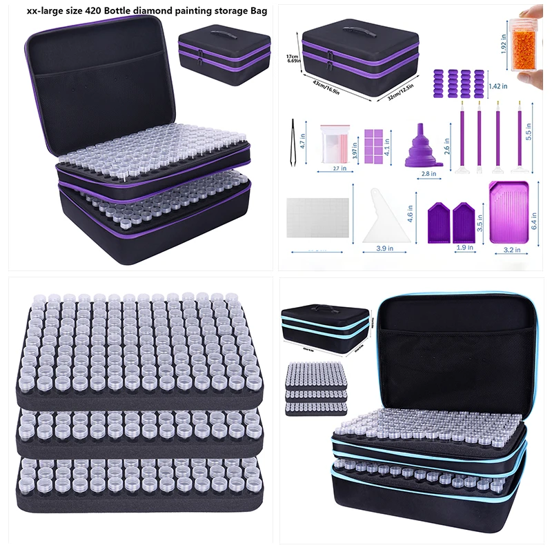 Large 3-layer 420 slot Storage Container for Diamond Art Kits for Adults,Portable Bead Storage Boxes Accessories and Tools
Large 3-layer 420 slot Storage Container for Diamond Art Kits for Adults,Portable Bead Storage Boxes Accessories and Tools