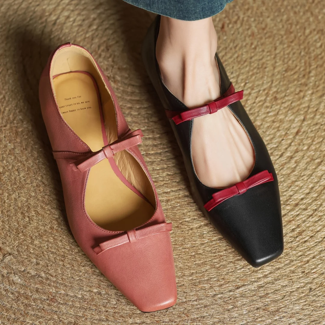 Women's cow leather double bowtie slip-on flats loafers square toe high quality female sweet daily moccasins shoes for woman hot
Women's cow leather double bowtie slip-on flats loafers square toe high quality female sweet daily moccasins shoes for woman hot