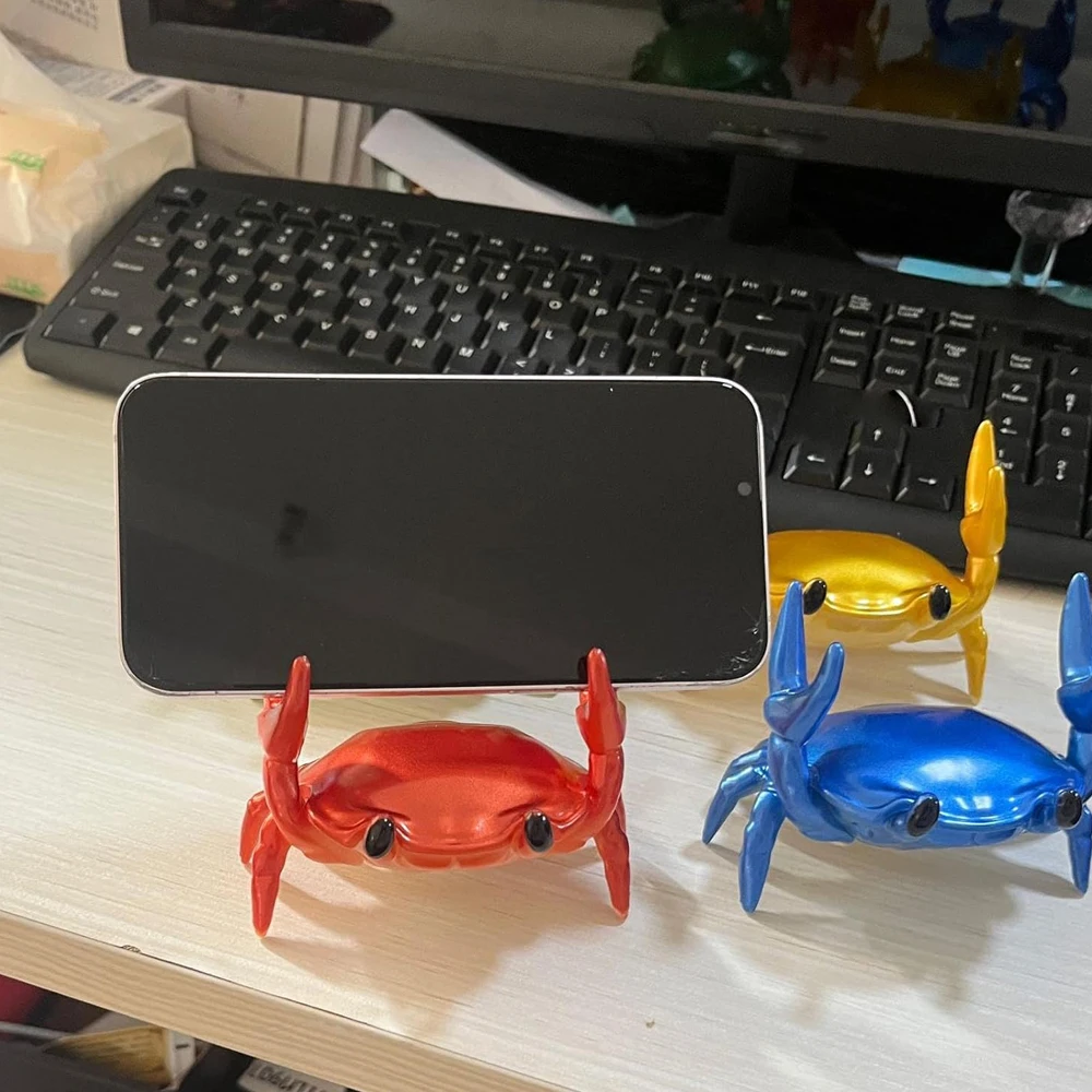 Crab Shaped Phone Stand Desktop Organizer Pen Holder Multifunctional Lazy Design for Creative Gift Home Office
Crab Shaped Phone Stand Desktop Organizer Pen Holder Multifunctional Lazy Design for Creative Gift Home Office