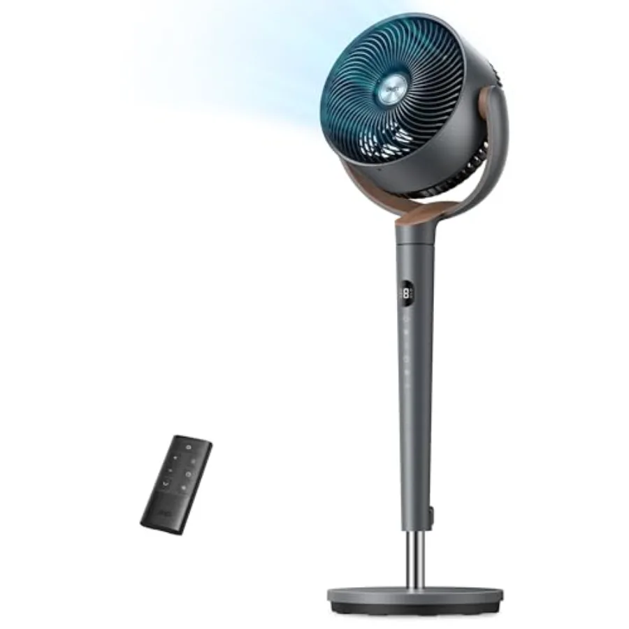 Bedroom fan with DC motor, black, ultra-quiet 20dB operation, 120 oscillation, 9 speeds, 4 modes, 37-42 height adjustment, 9H t
Bedroom fan with DC motor, black, ultra-quiet 20dB operation, 120 oscillation, 9 speeds, 4 modes, 37-42 height adjustment, 9H t