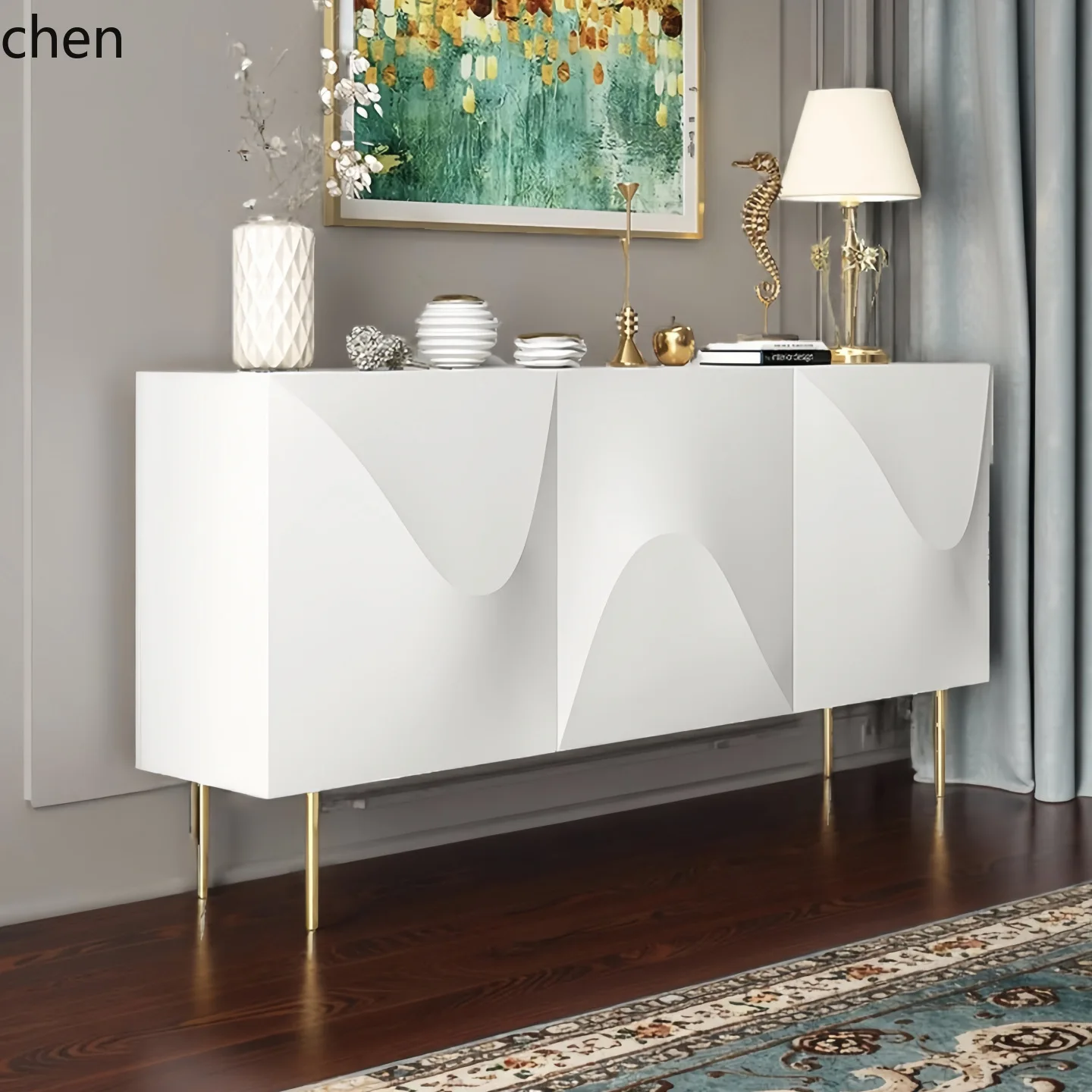 LXC Lacquered Sideboard Cabinet Solid Wood Entryway Simple Modern Tea Cabinet Multifunctional Storage Cabinet
LXC Lacquered Sideboard Cabinet Solid Wood Entryway Simple Modern Tea Cabinet Multifunctional Storage Cabinet