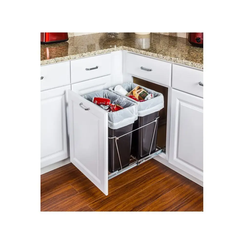 35-Quart Black Waste Bin with Smooth Traction Lid for Comprehensive Waste Management
35-Quart Black Waste Bin with Smooth Traction Lid for Comprehensive Waste Management