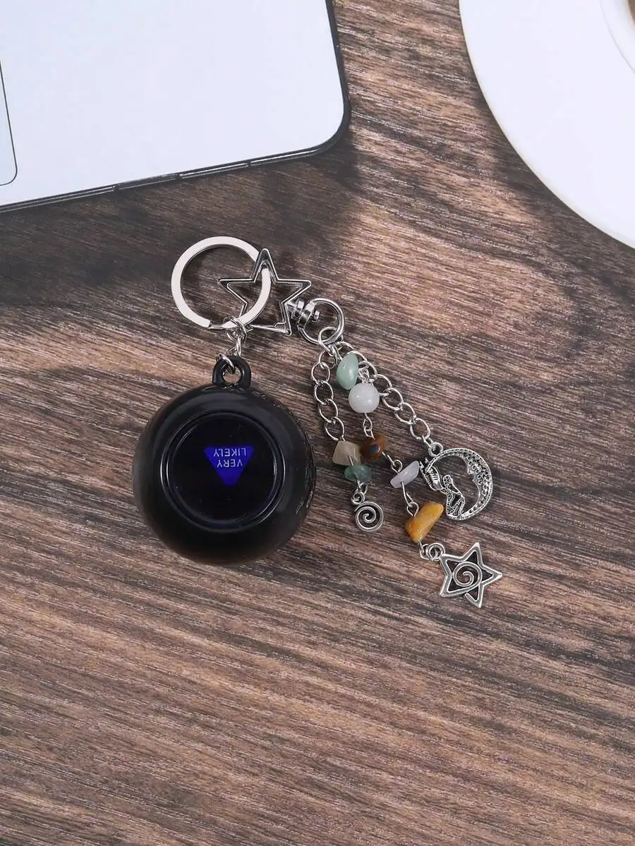 Portable Magic Prediction Ball Keychain With Charms, Fun Decision Maker Gift For Adults
Portable Magic Prediction Ball Keychain With Charms, Fun Decision Maker Gift For Adults