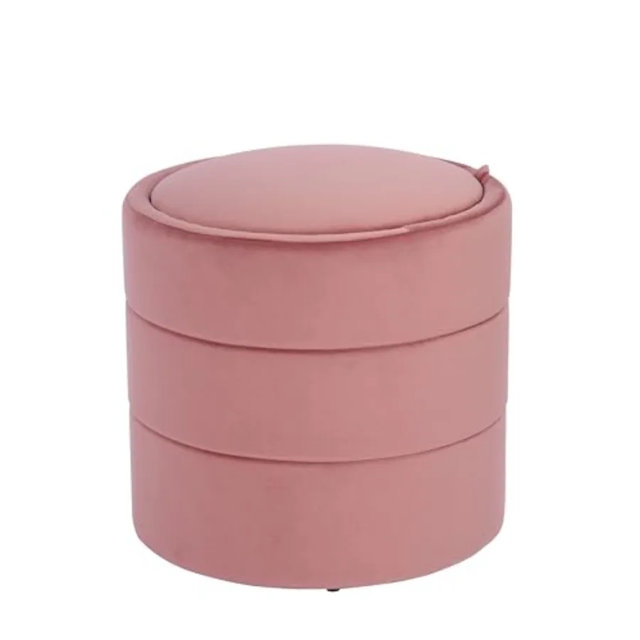 Storage Round Ottomanwith Removable Lid Home Décor Upholstered Round Velvet Foot Rest Ottoman - Blush Pink Velvet
Storage Round Ottomanwith Removable Lid Home Décor Upholstered Round Velvet Foot Rest Ottoman - Blush Pink Velvet