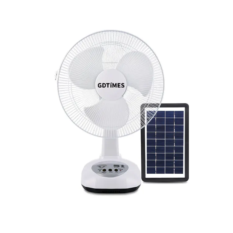 Solar Fan with Panel 12 Inches AC DC Rechargeable Two Speeds Table Fan with USB Port Bubles
Solar Fan with Panel 12 Inches AC DC Rechargeable Two Speeds Table Fan with USB Port Bubles