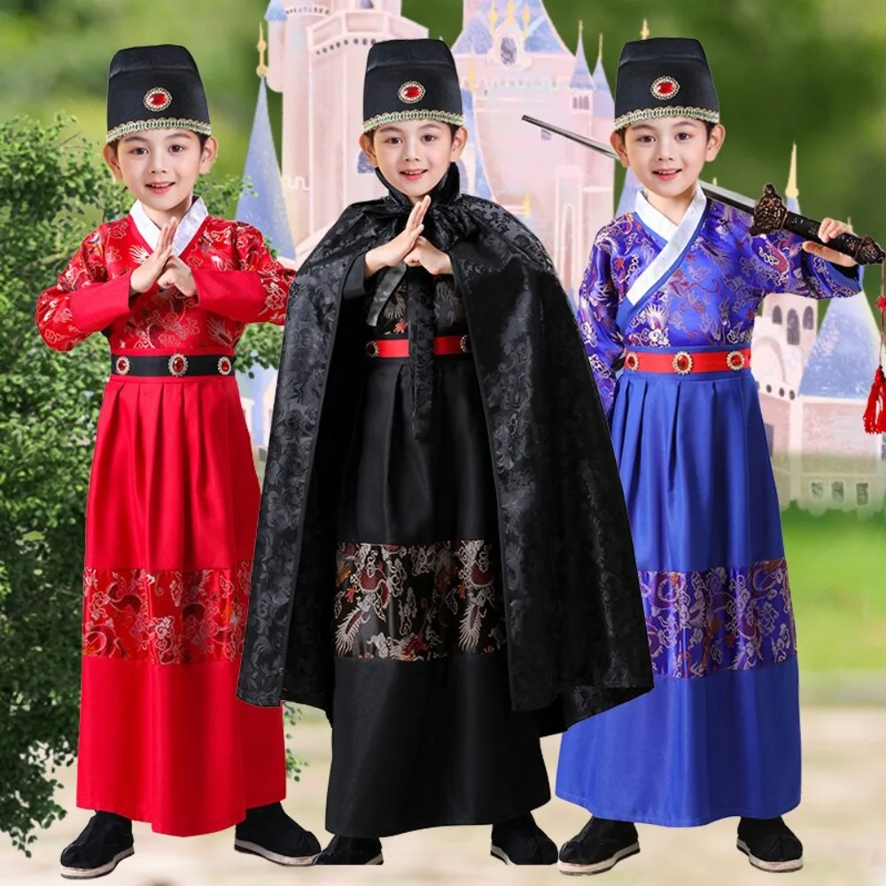Kung Fu Kids Clothes Wushu Boy Uniform Hanfu Children Clothing Ethnic Style Chinese Traditional Dress Cosplay Costumes Stage
Kung Fu Kids Clothes Wushu Boy Uniform Hanfu Children Clothing Ethnic Style Chinese Traditional Dress Cosplay Costumes Stage