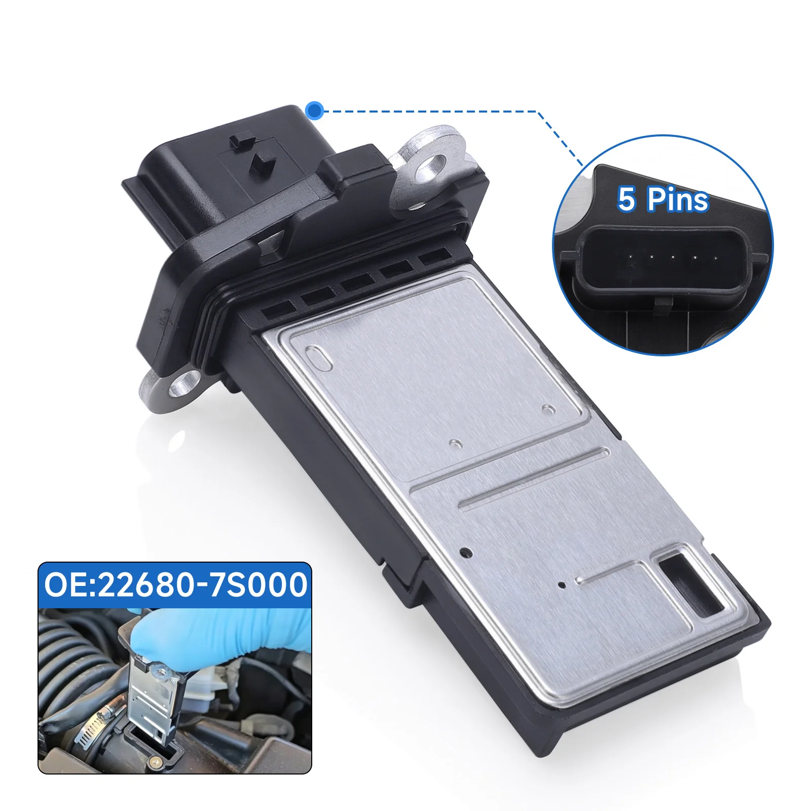 Mass Air Flow Sensor OEM 226807S00A 1380050Z00 1380050Z01 For Nissan Altima 04-14 Rogue 08-13 Frontier 05-19 5 Pin MAF Sensor
Mass Air Flow Sensor OEM 226807S00A 1380050Z00 1380050Z01 For Nissan Altima 04-14 Rogue 08-13 Frontier 05-19 5 Pin MAF Sensor