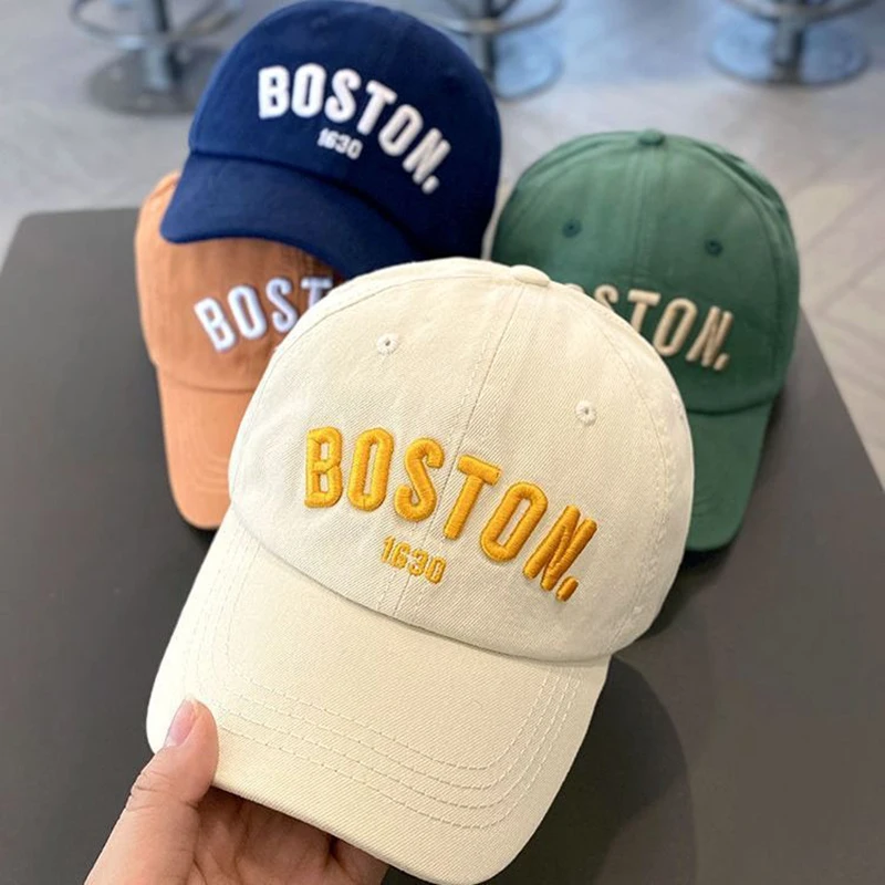 Fashionable Children's Baseball Cap Boston Embroidered Letter Hat All Match Casual Duckbill Cap For Boys
Fashionable Children's Baseball Cap Boston Embroidered Letter Hat All Match Casual Duckbill Cap For Boys