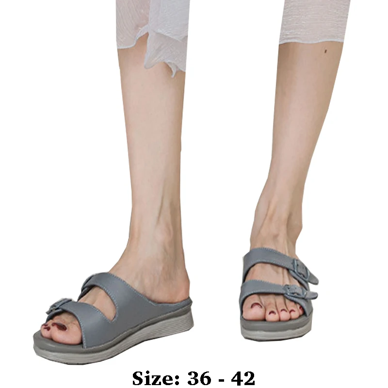 High quality leather flat sandals for women 3.5cm low heel new summer 2025 36 43 open toe casual beach shoe grey red pink
High quality leather flat sandals for women 3.5cm low heel new summer 2025 36 43 open toe casual beach shoe grey red pink