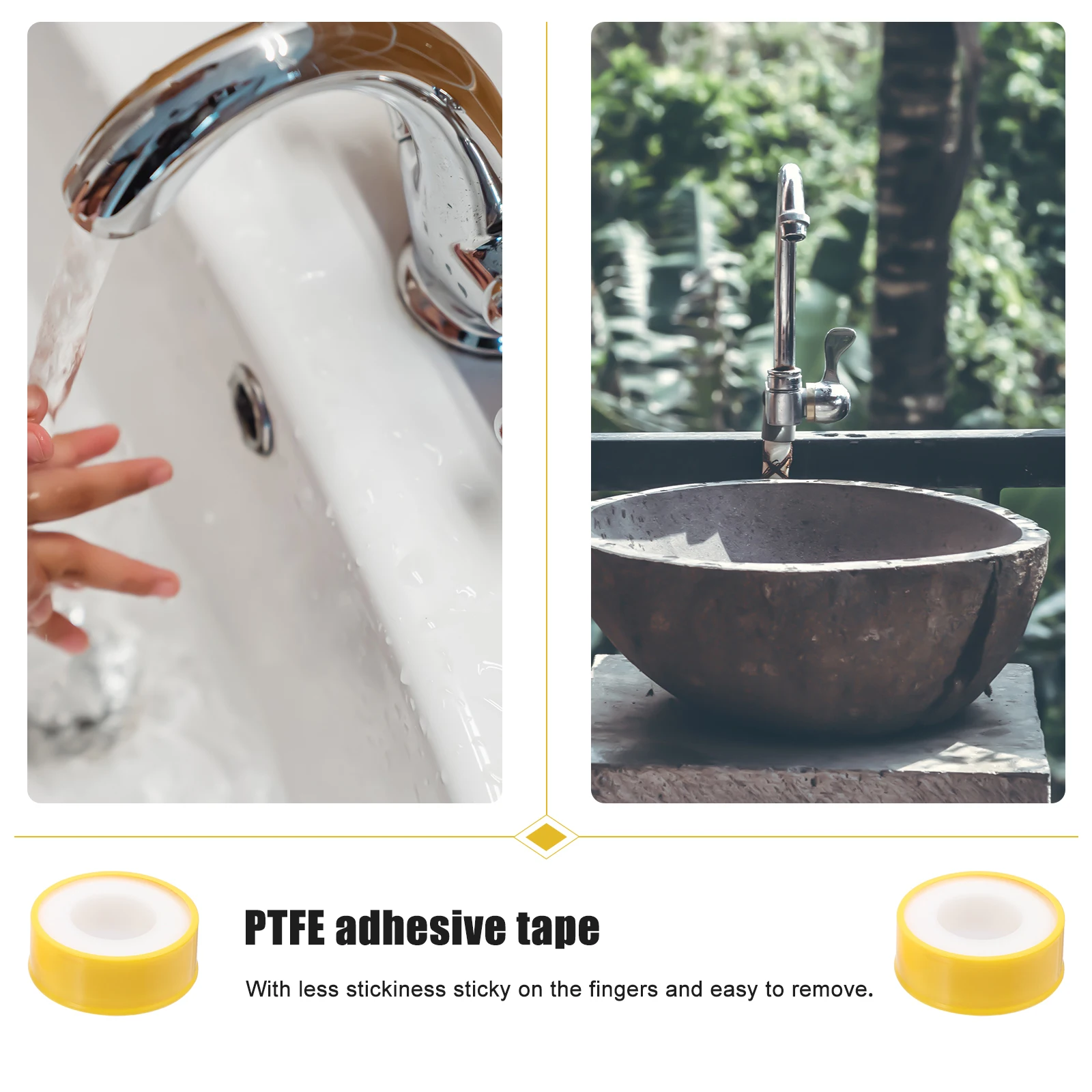 10 Rolls Waterproof Ptfe Thread Seal Tape Super Strong Anti Aging for Plumbing Leak Prevention Flexible Duct Sealant Tape
10 Rolls Waterproof Ptfe Thread Seal Tape Super Strong Anti Aging for Plumbing Leak Prevention Flexible Duct Sealant Tape