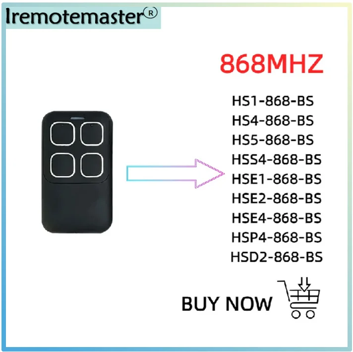NEW HSE2 HSE4 868 BS BLUE LIGHT REMOTE CONTROLLER BiSecure 868MHz GARAGE DOOR REMOTE REPLICATOR OPENING DEVICE
NEW HSE2 HSE4 868 BS BLUE LIGHT REMOTE CONTROLLER BiSecure 868MHz GARAGE DOOR REMOTE REPLICATOR OPENING DEVICE