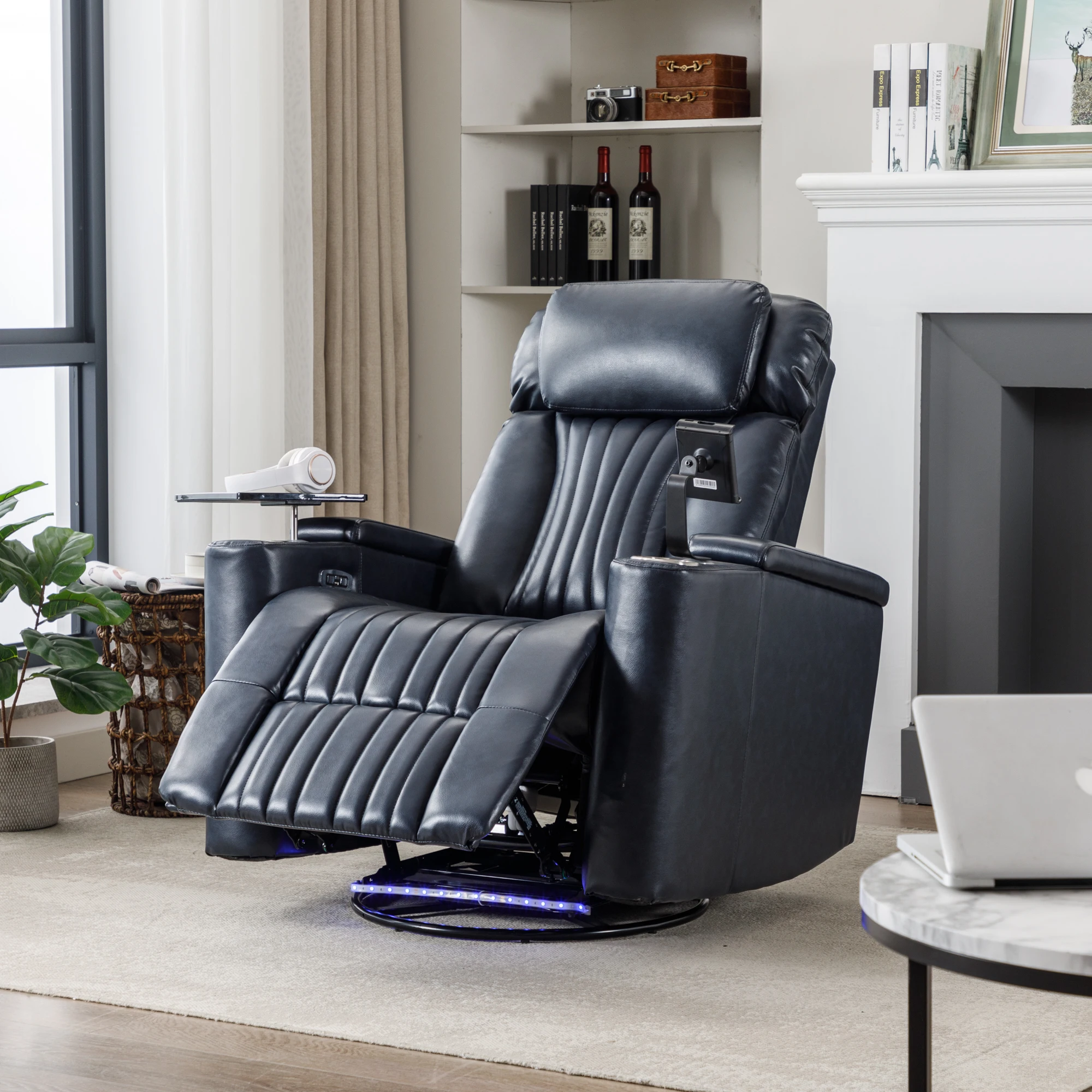 !@270° Power Swivel Recliner,Home Theater Seating With Hidden Arm Storage and LED Light Strip
!@270° Power Swivel Recliner,Home Theater Seating With Hidden Arm Storage and LED Light Strip