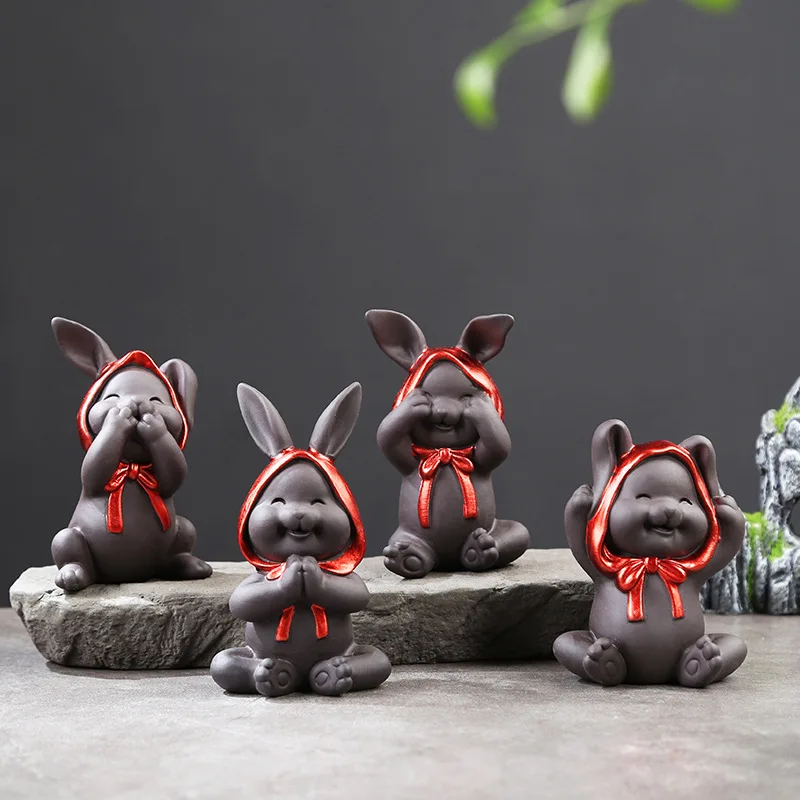 Chinese Boutique Purple Clay Tea Pet Mascot Lucky Rabbit Tea Figurine Ornaments Handmade Crafts Tea Set Decoration Accessories
Chinese Boutique Purple Clay Tea Pet Mascot Lucky Rabbit Tea Figurine Ornaments Handmade Crafts Tea Set Decoration Accessories