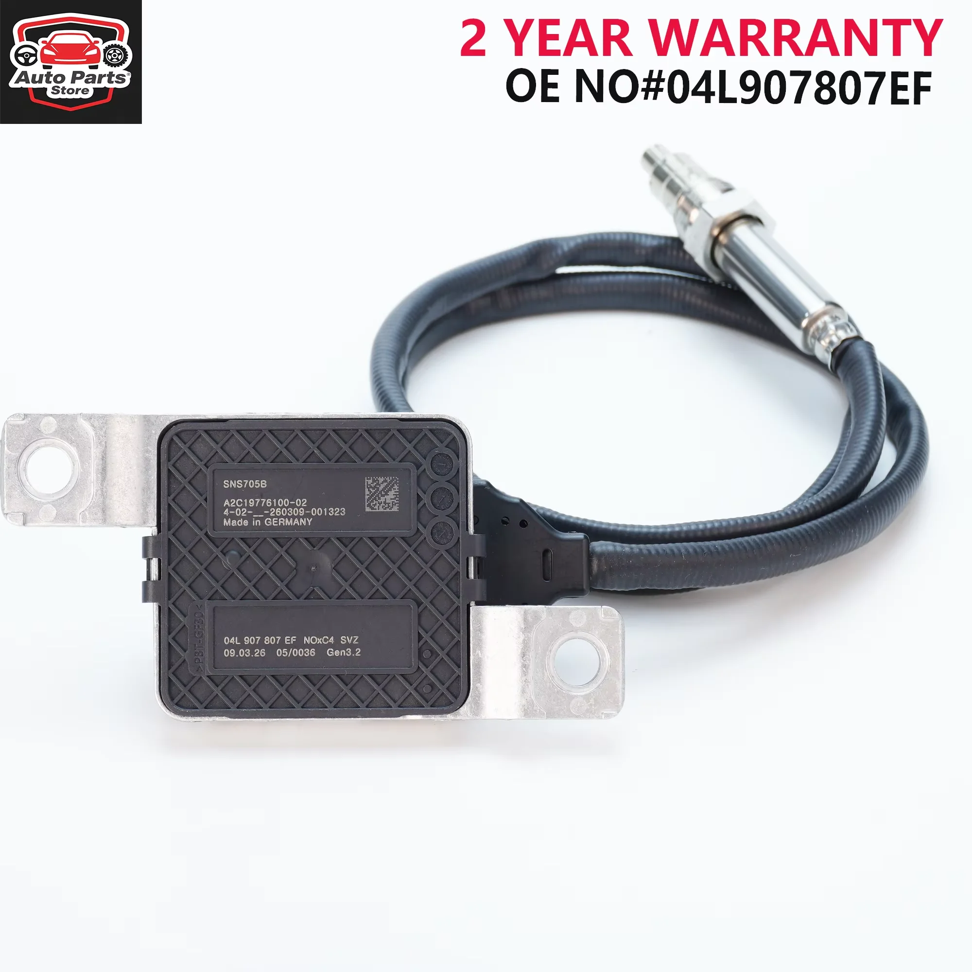 Nitrogen Oxide Sensor 04L907807EF SNS705B A2C19776100-02 for VW Crafter Nox Sensor
Nitrogen Oxide Sensor 04L907807EF SNS705B A2C19776100-02 for VW Crafter Nox Sensor