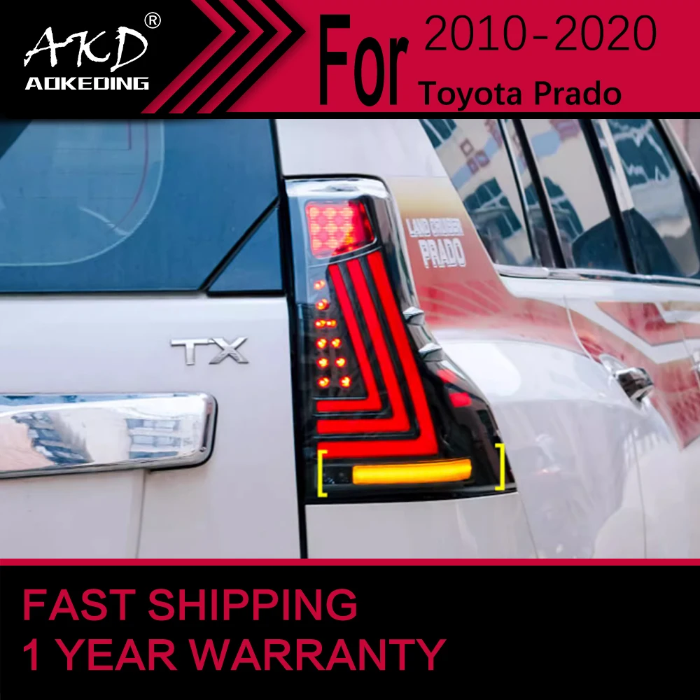 Car Lights for Toyota Prado LED Tail Light 20010-2020 Prado LC150 Rear Stop Lamp Brake Signal DRL Reverse Automotive Accessories
Car Lights for Toyota Prado LED Tail Light 20010-2020 Prado LC150 Rear Stop Lamp Brake Signal DRL Reverse Automotive Accessories