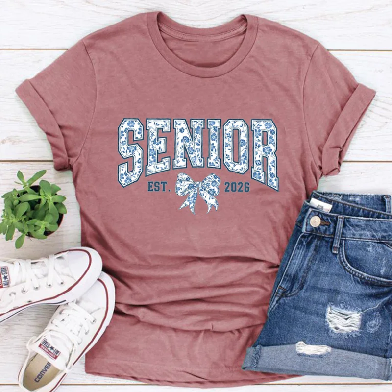 Senior Shirt Class of 2026 Blue Floral Senior 2026 T-Shirt Graduation Gift College Tee Aesthetic Clothes
Senior Shirt Class of 2026 Blue Floral Senior 2026 T-Shirt Graduation Gift College Tee Aesthetic Clothes