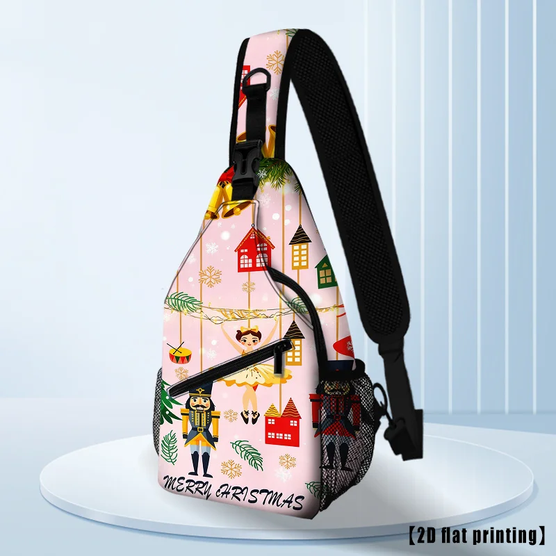 Розовая рождественская походная сумка через плечо с Щелкунчиком и пряничным принтом, регулируемый ремень, розовый дизайн снежинки
Розовая рождественская походная сумка через плечо с Щелкунчиком и пряничным принтом, регулируемый ремень, розовый дизайн снежинки