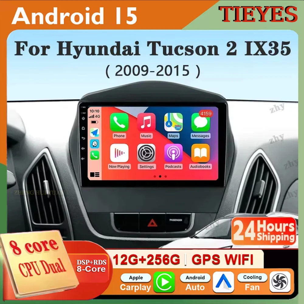 Android 15 Carplay для Hyundai IX35 Tucson 2 LM 2009-2015 Автомобильный радиоприемник Мультимедийный видеоплеер QLED Экран GPS-навигация WiFi 5G
Android 15 Carplay для Hyundai IX35 Tucson 2 LM 2009-2015 Автомобильный радиоприемник Мультимедийный видеоплеер QLED Экран GPS-навигация WiFi 5G